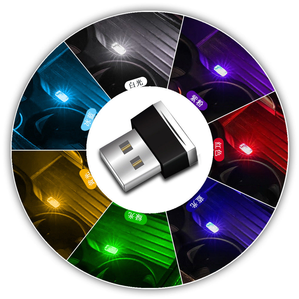 Mini USB LED Auto Licht Innen Atmosphäre