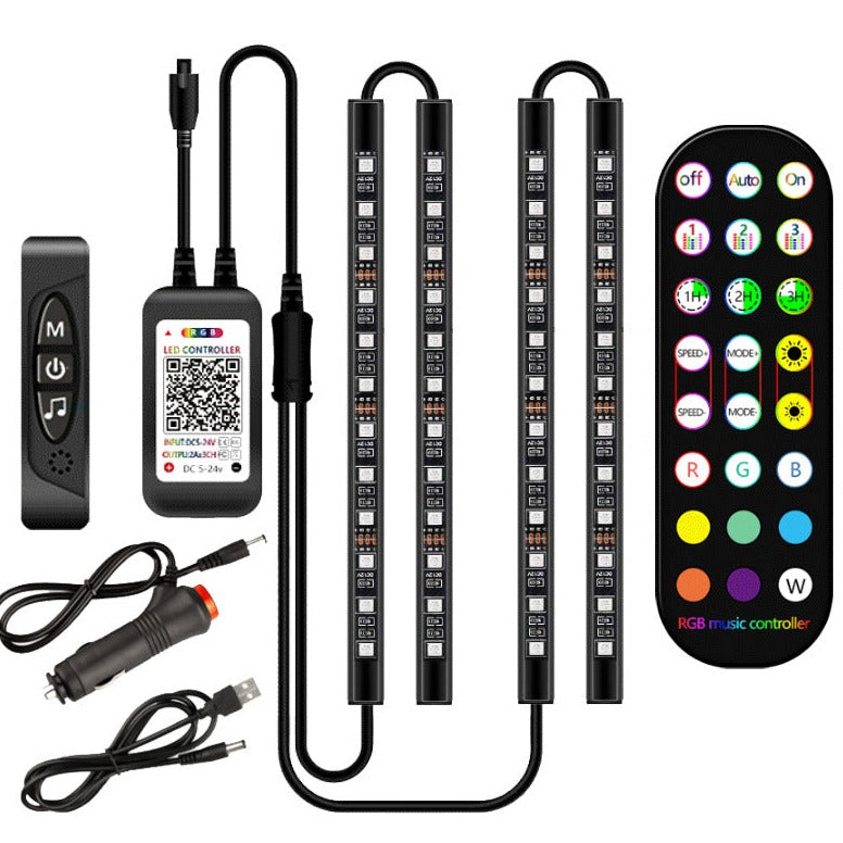 LED Auto Innen Fuss Streifen